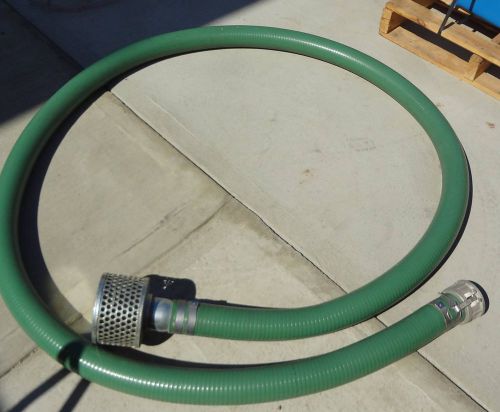 2-1/2&#034; x 15 ft.  trash pump water suction hose with cam lock and drain basket for sale