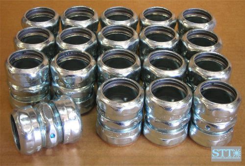 Tk113a thomas &amp; betts 1 inch steel compression coupling (lot of 19) new for sale
