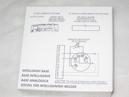 Lot 10 New SYSTEM SENSOR B501AP-IV Smoke Detector Bases. BEST PRICE!!!!!