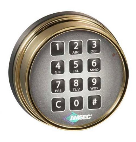Amsec esl10xl digital safe lock in a brass finish replaces s&amp;g 6120 and lagard for sale