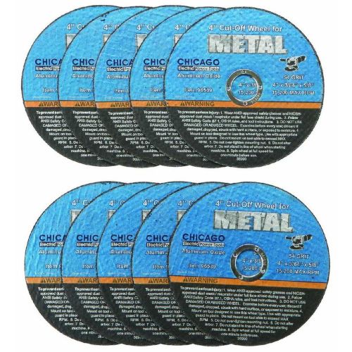 10 piece 4 in. thin cut-off wheels for metal metalcrafts auto repair shop garage for sale
