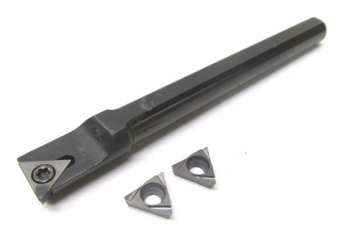 Sumitomo 3/8&#034; indexable insert boring bar toolholder w/ inserts for sale