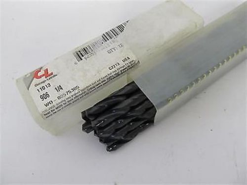 Chicago-Latrobe, Style 906, 1/4&#034;, HSS, Aircraft Extension Drill Bits - 12 each
