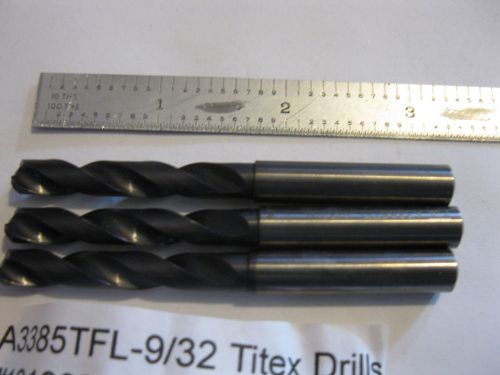 3 solid carbide .281 coolant thru drills. for sale