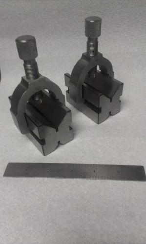 Machinist tools tool precision vee block pair custom made rare size. for sale