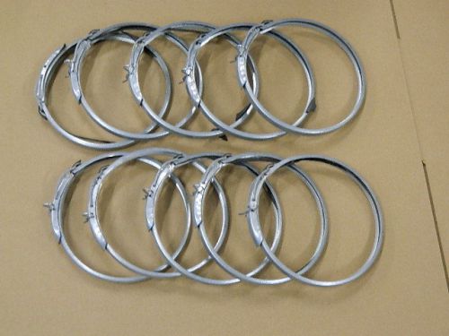 10 clamps for 8&#034; diameter Nordfab Quick-fit or compatible clamp-together duct