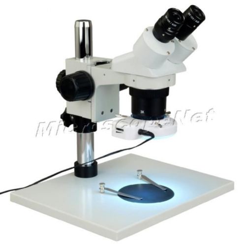Omax stereo binocular microscope 10x-20x-30x-60x +144 led ring light for sale