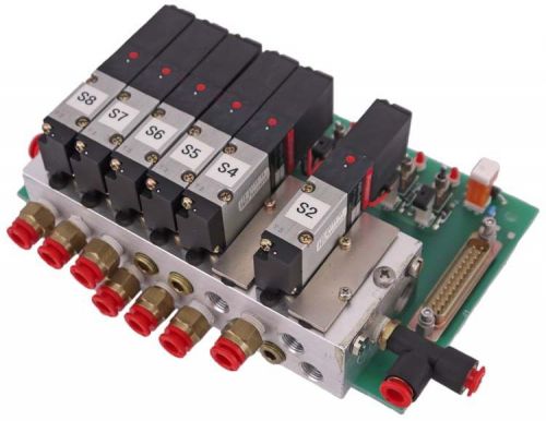6x Humphrey HA110-4E1 Solenoid Valve w/H110M-8A Manifold &amp; Bay Pneumatic PCB