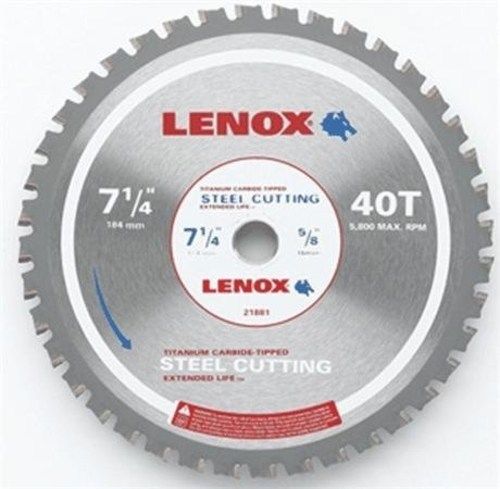 Lenox Tools 21881ST714040CT Metal Cutting Circular Saw Blade, 7-1/4-Inch by 4...