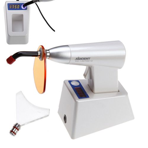Dental wireless cordless led curing light lamp 2000mw with light meter for sale