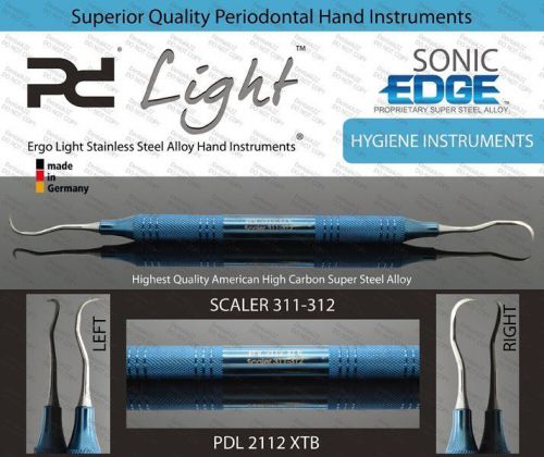 Mini-Sickle Scaler 311/312, ErgoLight Steel Alloy Dental Perio Instrument