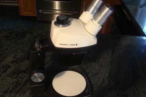 Bausch Lomb stereozoom 5 microscope with stand .8x - 4 10x eyepieces Very NICE