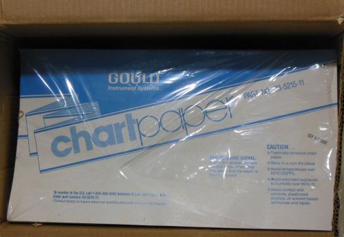 Gould 23-5215-11 fanfold chart paper 2 packs of new unopened chart paper thermal for sale