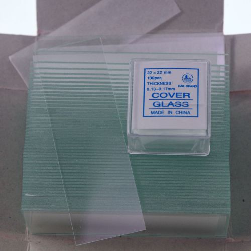 microscope slides  clear x50 &amp; cover glass slips  22x22 new x200 free shipping