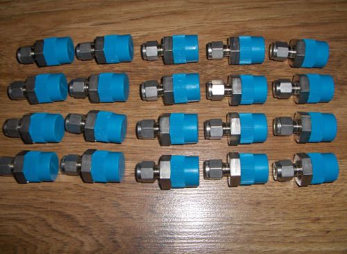 (20) NEW Swagelok Stainless Steel Male Connector Tube Fittings SS-400-1-8