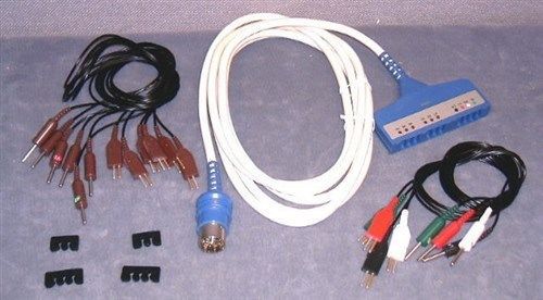 10-electrode ECG cable model 22034 W/ Wire clips