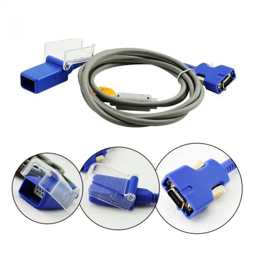 New nellcor compatible spo2 adapter extension cable doc-10 3m 14 pins for sale