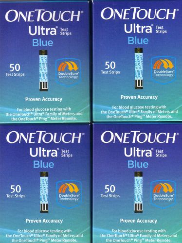200 NEW OneTouch Ultra Blue Test Strips X 5/2016 (4x 50 ea) One Touch teststrips
