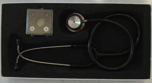 TechMed Services Stainless Steel Stethoscope Black Latex Free Item # 1005