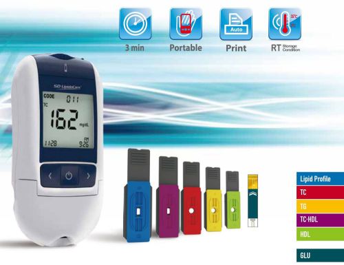Compact Pocket Size SD LipdioCare Cholesterol Analyzer Result Within 3 Minutes