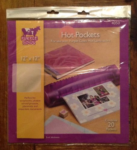Purple cows / 20  hot pockets (12&#034; x 12&#034;), 3 mil. thickness for sale