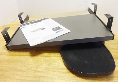 Sauder Sliding Keyboard Shelf w Retractable Mouse Station 2011-330 Office Works