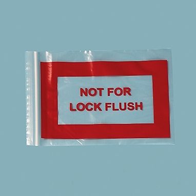 Not for Lock Flush Bag, 8 x 11