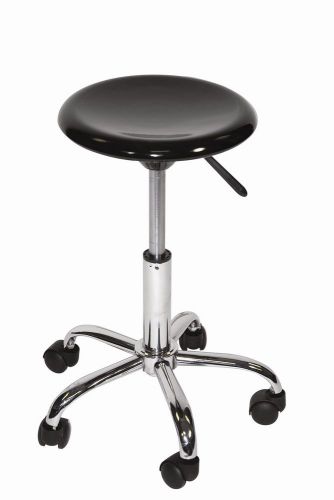 Martin Universal Design Height Adjustable Stool with Casters Hi-Gloss Black