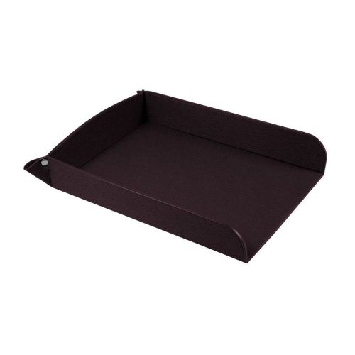 LUCRIN - Paper holder A4 - Granulated Cow Leather - Burgundy