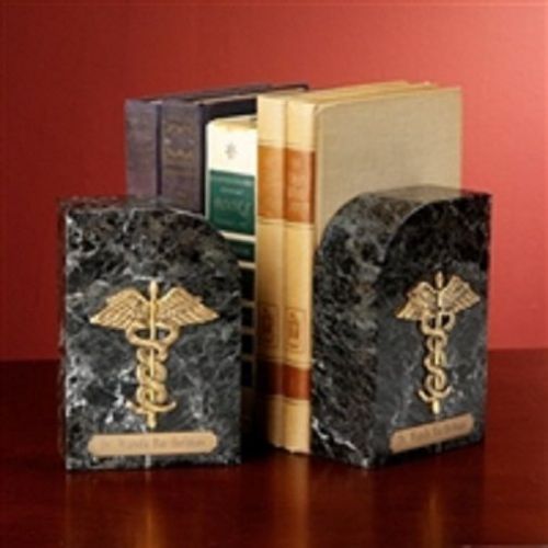 Health Care Logistics GK205P Green Marble Bookends,Personalized -1 Each