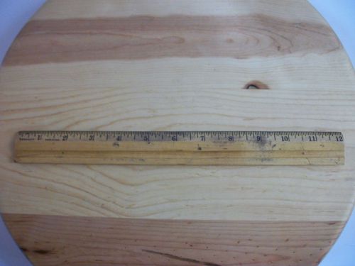 Vintage westcott ruler 12&#034; wooden w/ metal edge usa wood rule for sale
