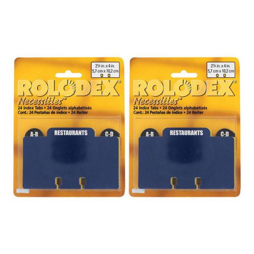 Rolodex Necessities Special Category Index Tabs, 24/Pack, 2/Packs