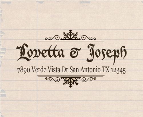 custom name rubber self inking stamp return address label business personalized
