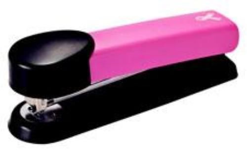OfficeMate Breast Cancer Awareness Full Strip Stapler with 210 Staples Pink