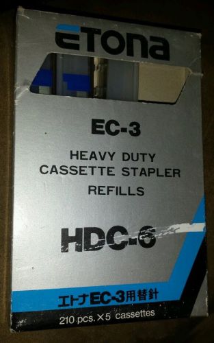 Etona Heavy-Duty Stapler Cassette Refills EC 3. 210 Staples X 5 Cassettes