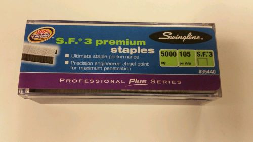 Swingline SF3 Premium Staples - 5000/Box (lot of 100)