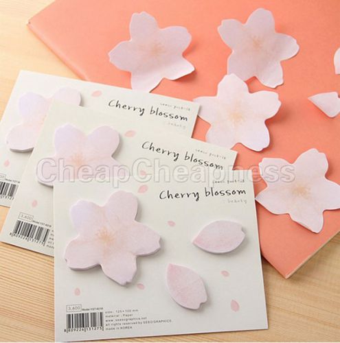 Practical Cherry Blossom Sticker Bookmark Marker Pads Sticky Note US EF