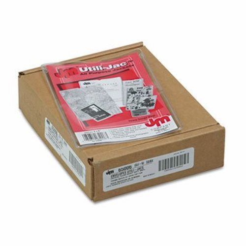 Oxford Utili-Jacs Heavy-Duty Clear Plastic Envelopes, 4 x 6, 50/Box (OXF65006)
