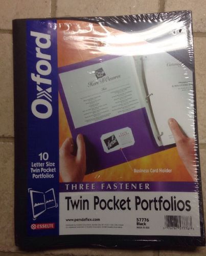 Oxford Three Fastener Twin Pocket Portfolios