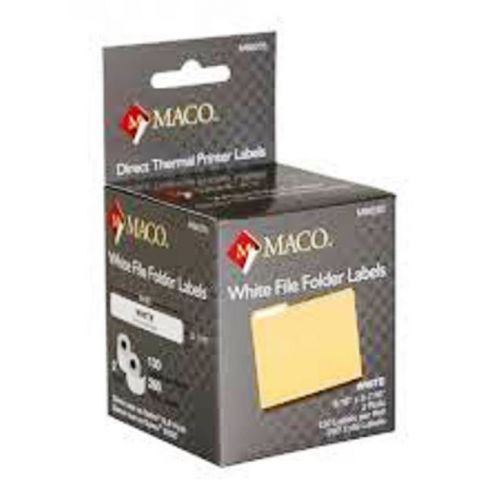 Maco  DYMO 30327 Comp File-Folder Labels 9/16&#034; x 3-7/16&#034; 130/rl  22 Rolls M86205