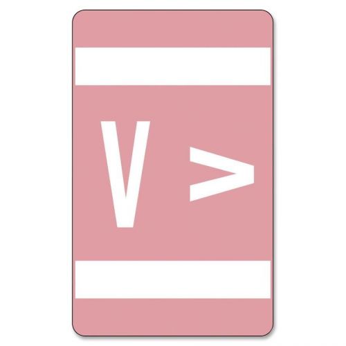 Smead 67192 Pink Alphaz Accs Color-coded Alphabetic Label - V - 1&#034; (smd67192)