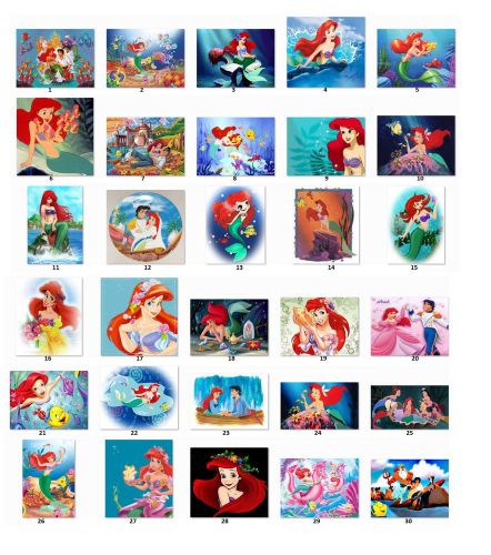 30 Personalized Mermaid Return Address labels 1&#034; x 2 5/8&#034; (me1)