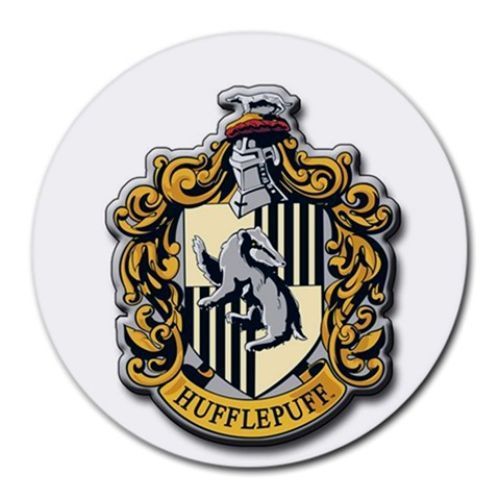 Harry Potter Hufflepuff Crest Round Mousepad Mouse Pad Free Shipping