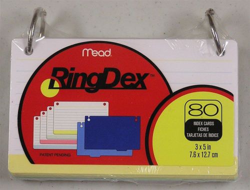 Mead® RingDex™ 3x5 80c tIndex Cards  63072