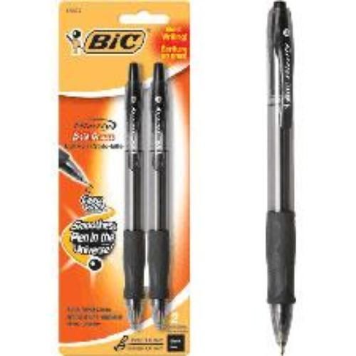 BIC Velocity Retractable 1.6mm Bold 2 Pack Black