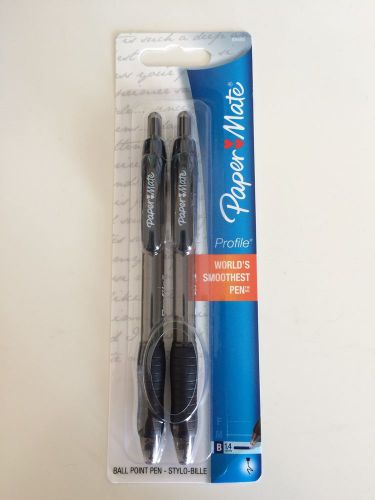 Papermate Profile Ballpoint Pens 1.4mm, Black Ink