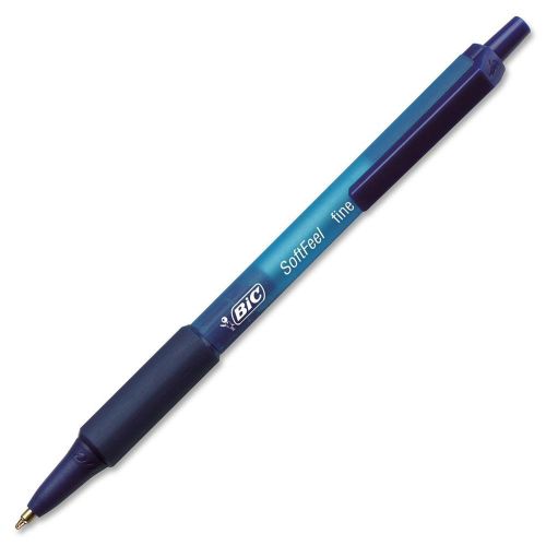 BIC Soft Feel Retractable Pen Fine Point Blue