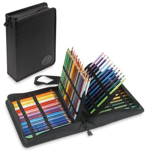 Tran Deluxe Pencil Case Holds 120 Markers Black Marker Student Drawing Office Pa