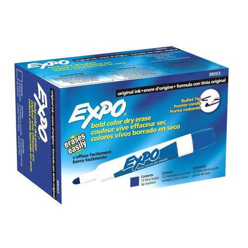 Expo Dry Erase Marker, Bullet, Blue (Expo 88003) - 12/pk
