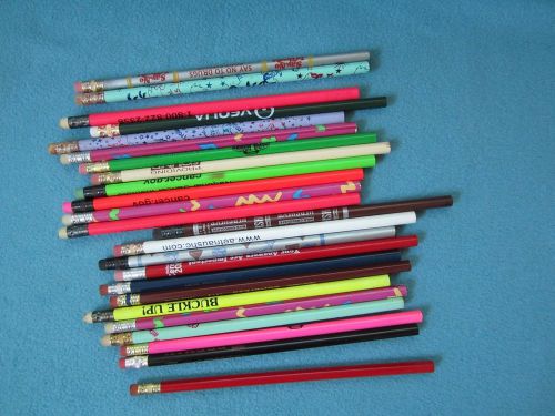 No. 2 lead pencils with erasers, 24 count assorted colors NEW